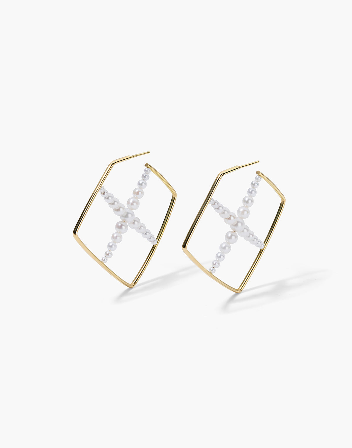 GEM Pearl Hoops