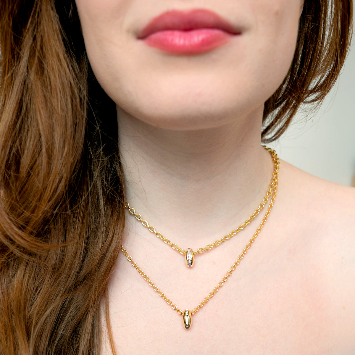 Diamond Channel Charmer Necklace