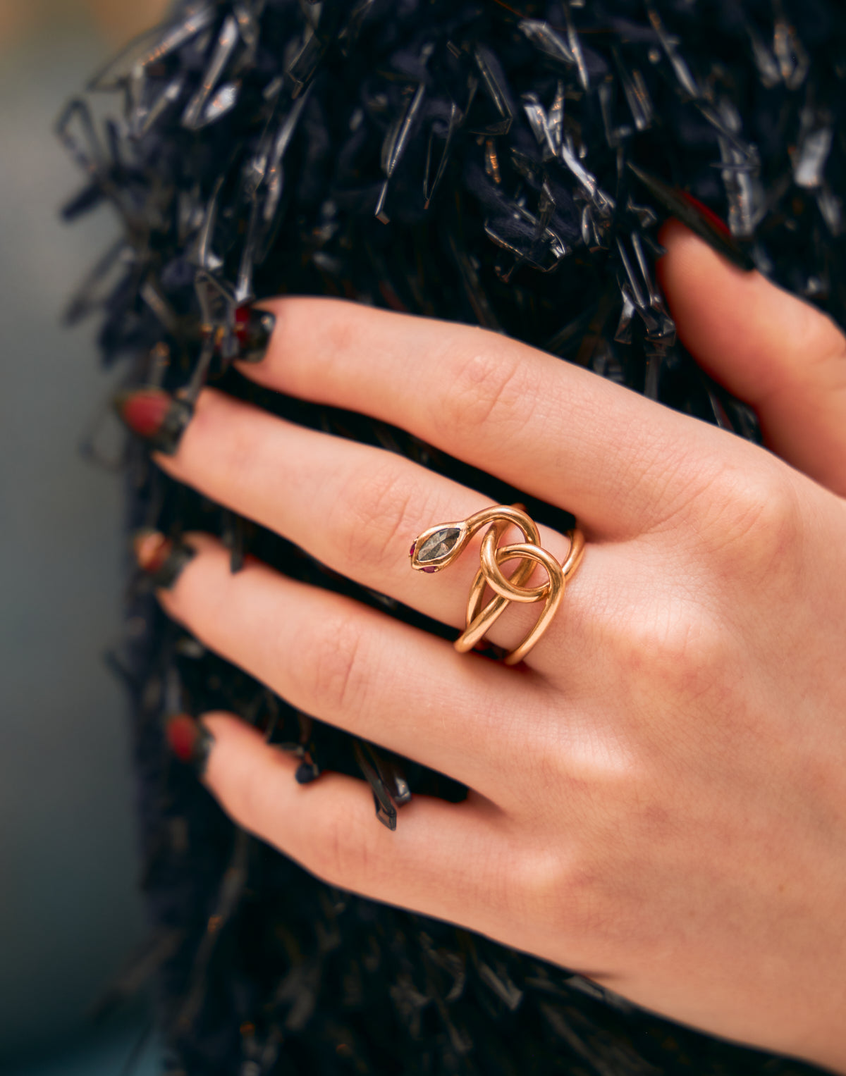 Intertwined Serpent Ring