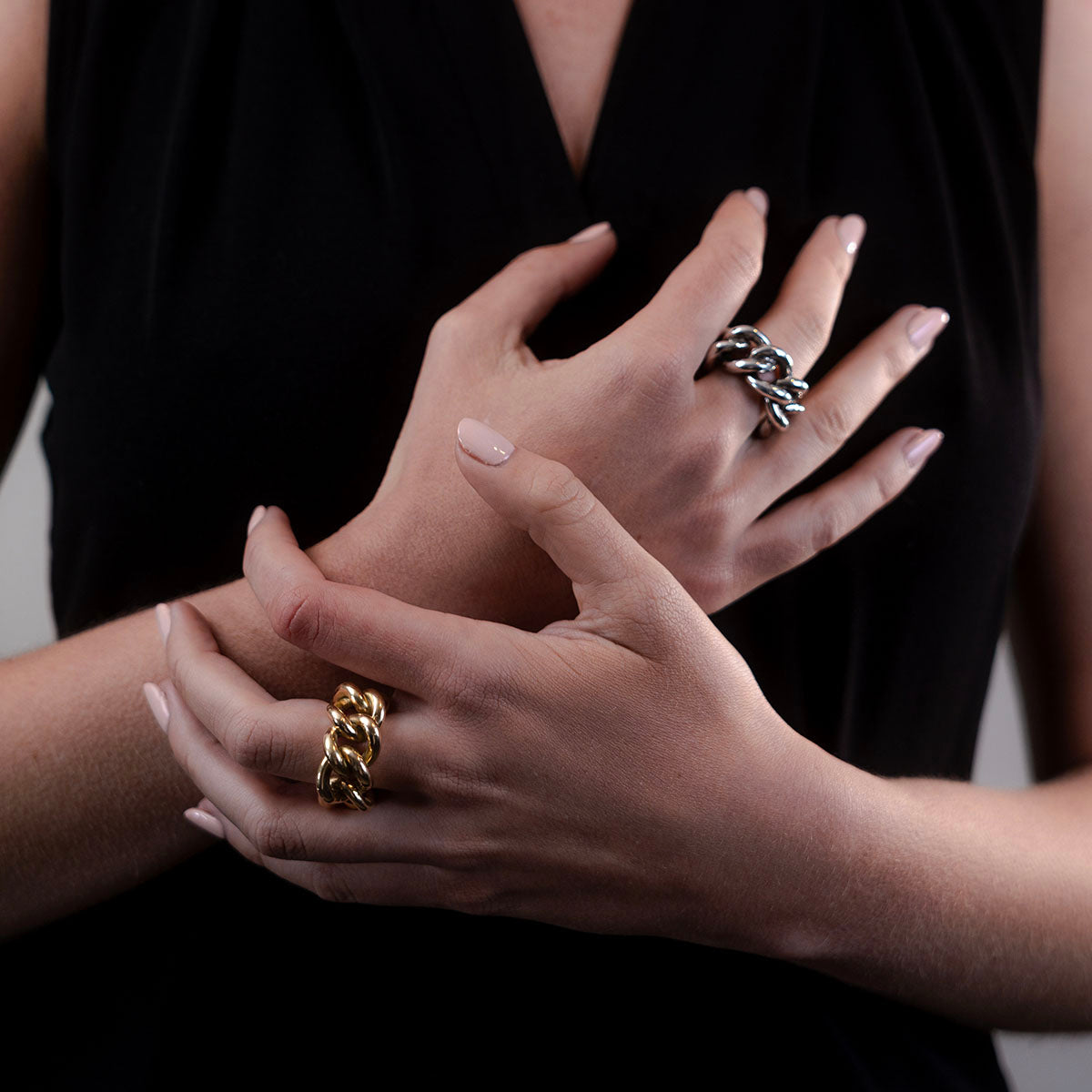Silver Curb Ring