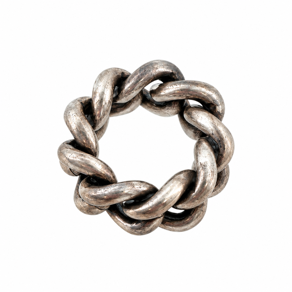 Silver Curb Ring