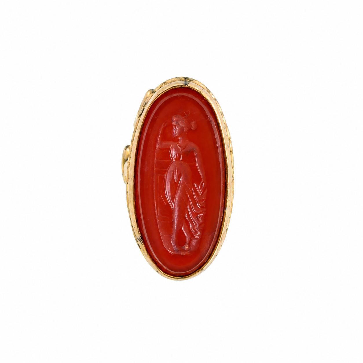 Vintage Gold Ornate Crown Pendant