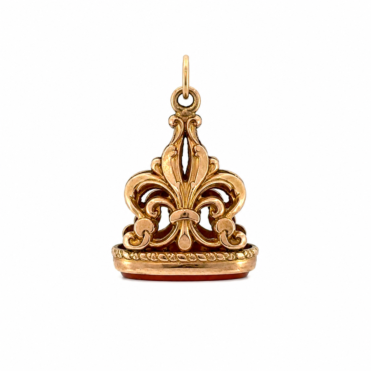 Vintage Gold Ornate Crown Pendant