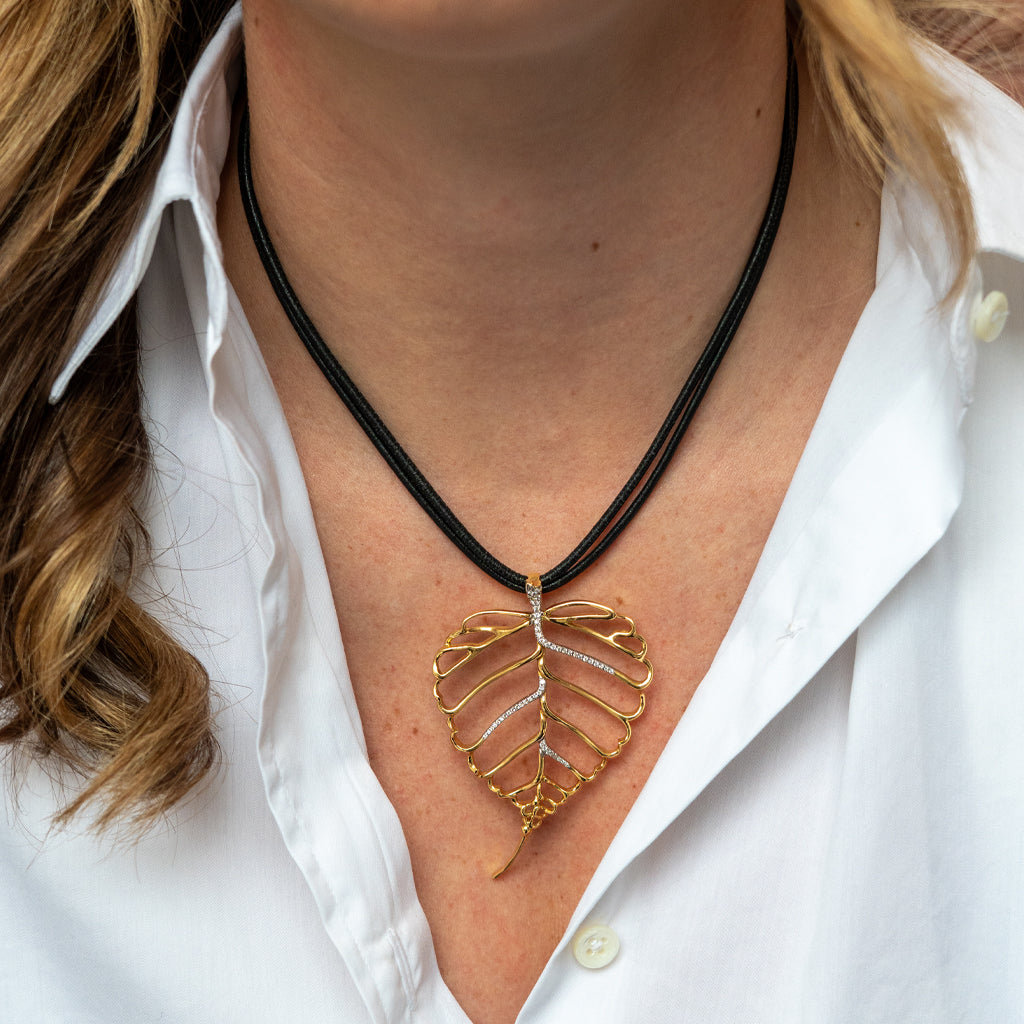 Angela Cummings Leaf Pendant
