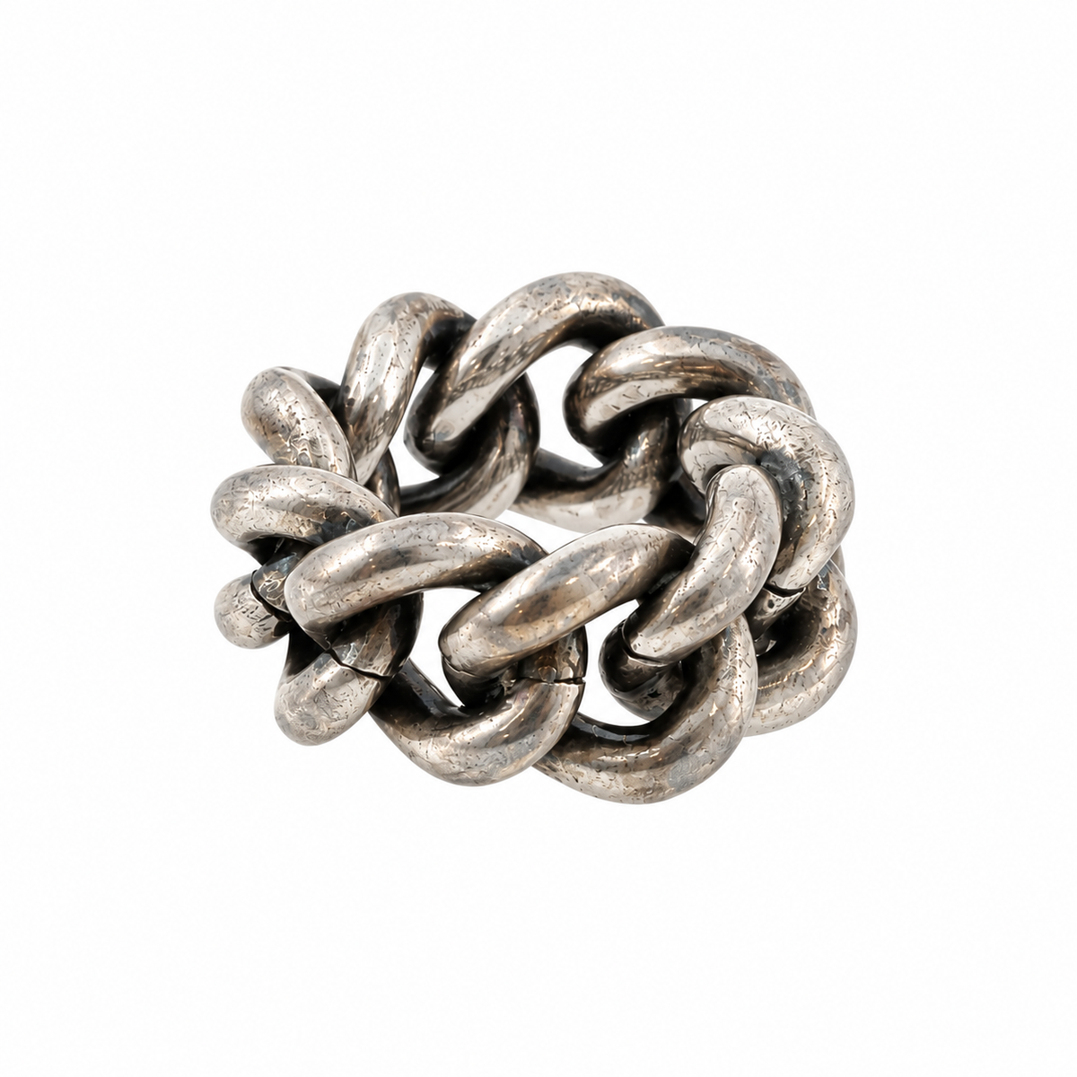 Silver Curb Ring